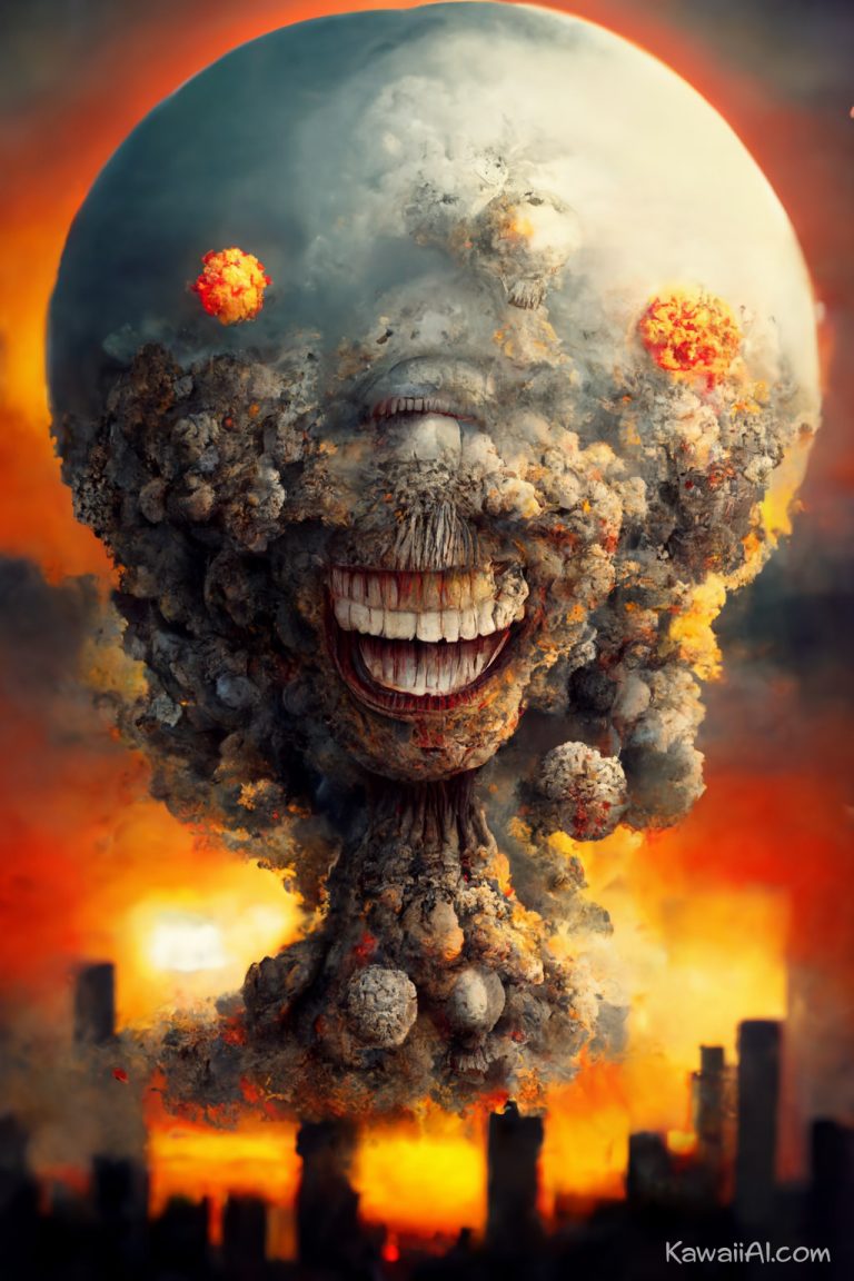 Cute Monstrous Nuclear Explosion Creatures using Midjourney - Kawaii AI