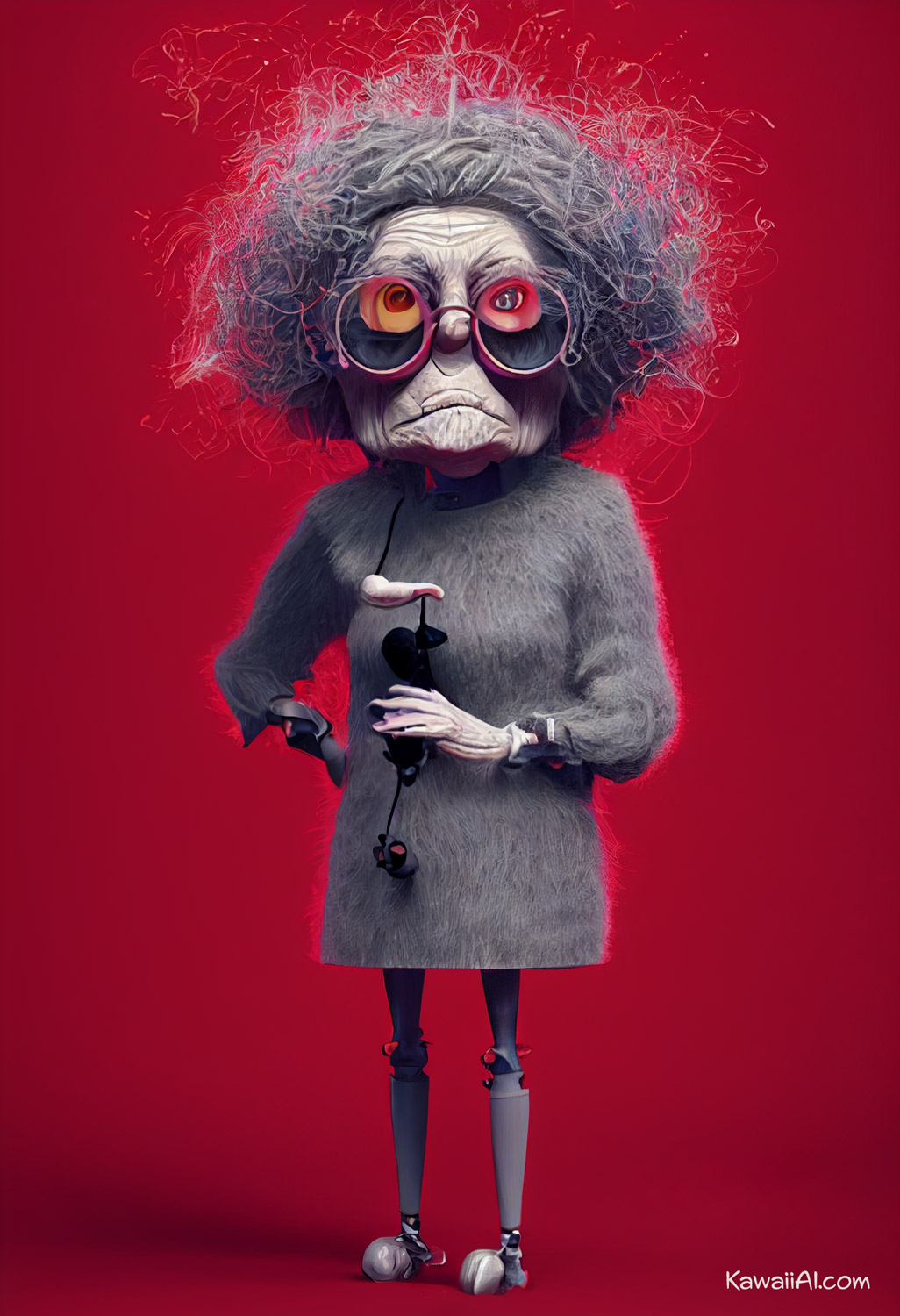Grumpy Cyborg Grammas Midjourney AI Art Kawaii AI Grumpy Cyborg Grammas Midjourney AI Art Kawaii AI